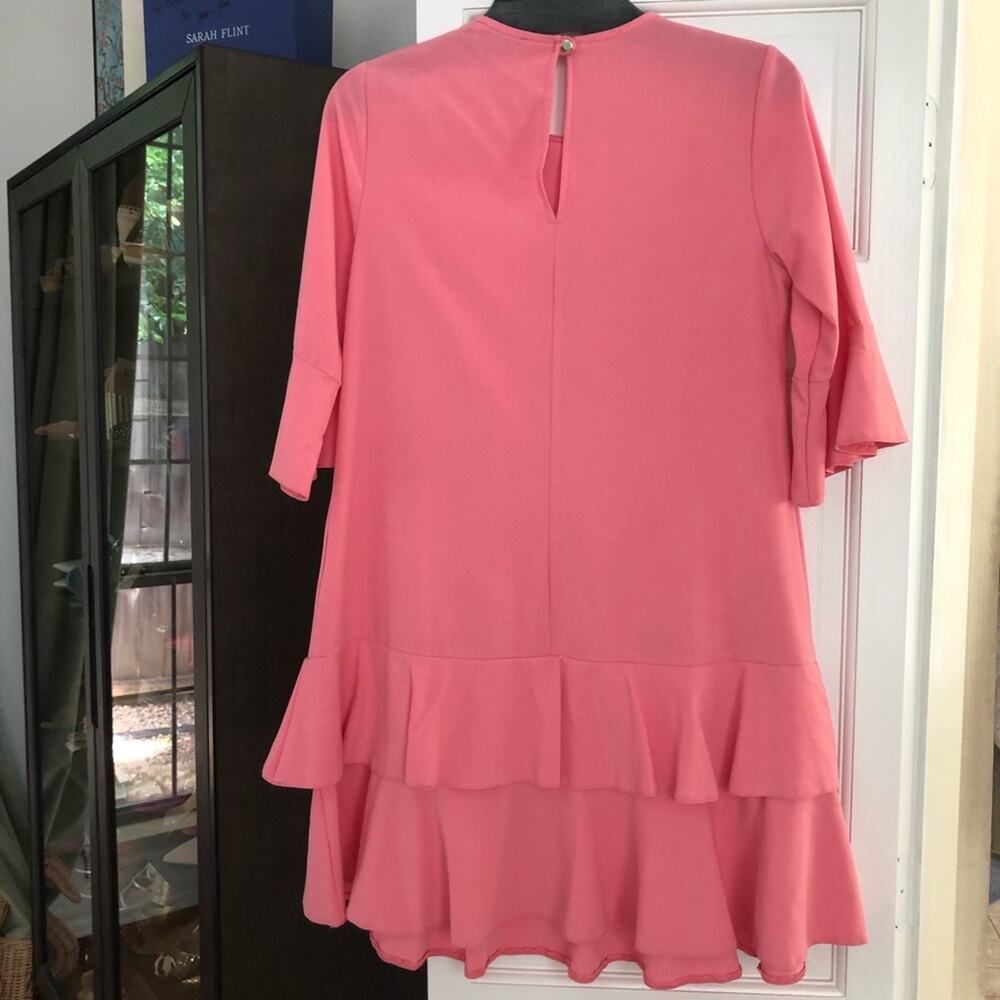 ASOS pink Ruffle mini Dress - Picture 3 of 10